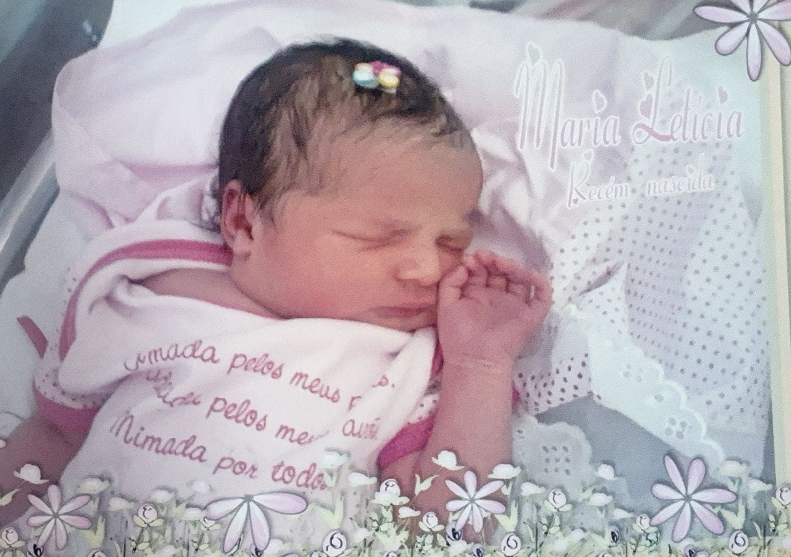 Maria Letícia recém-nascida