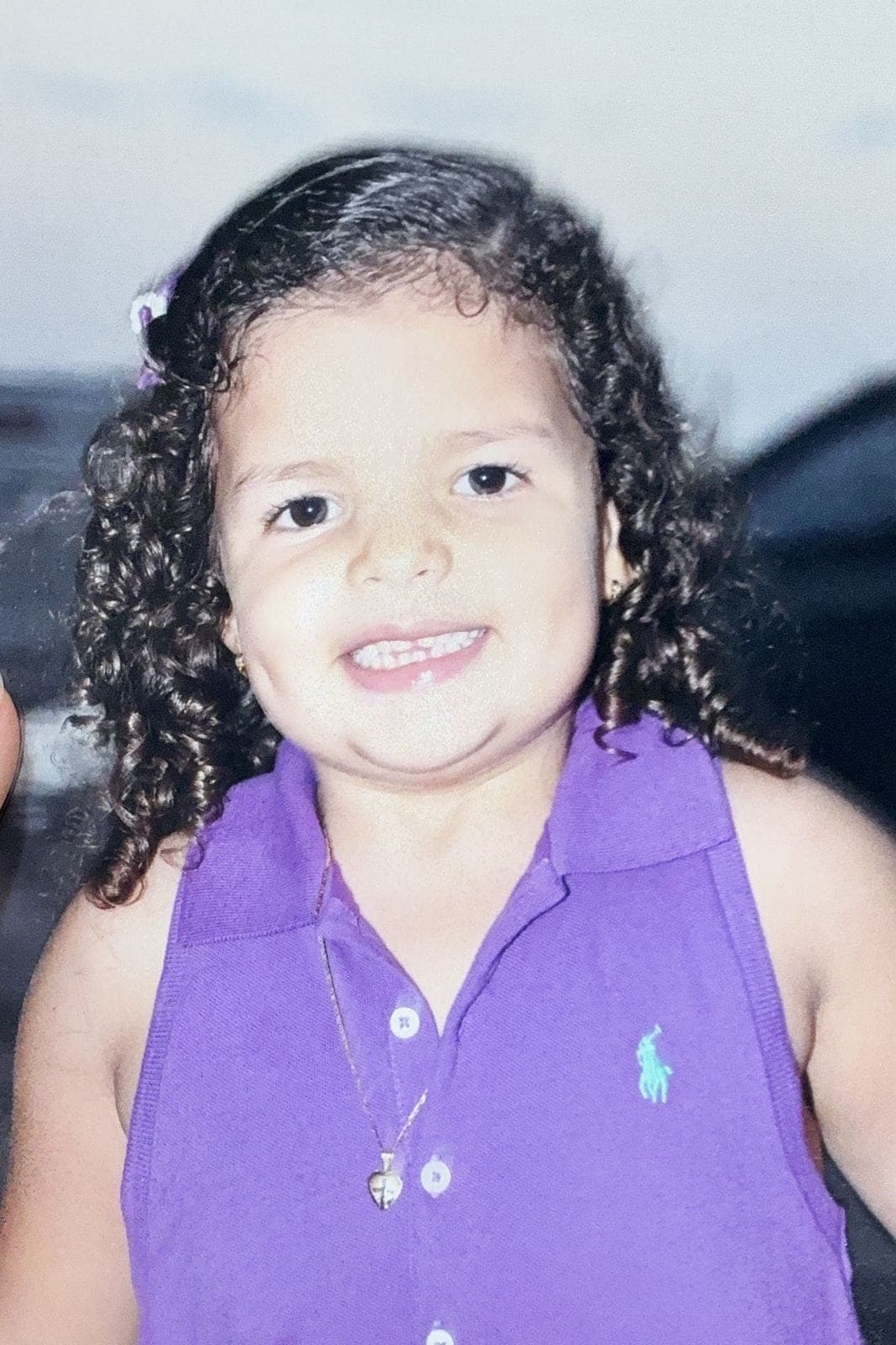 Maria Letícia aos 3 anos