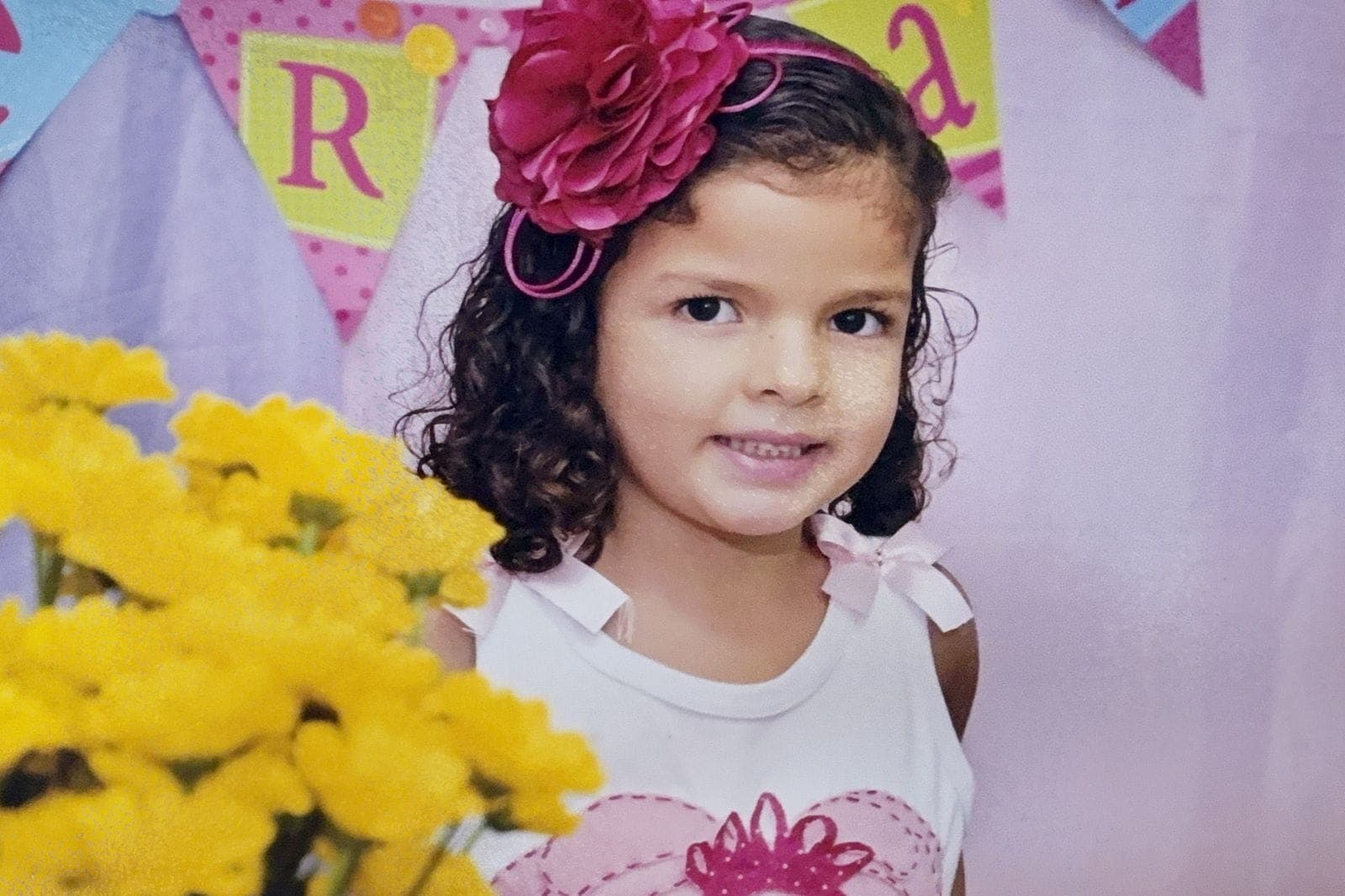 Maria Letícia aos 4 anos