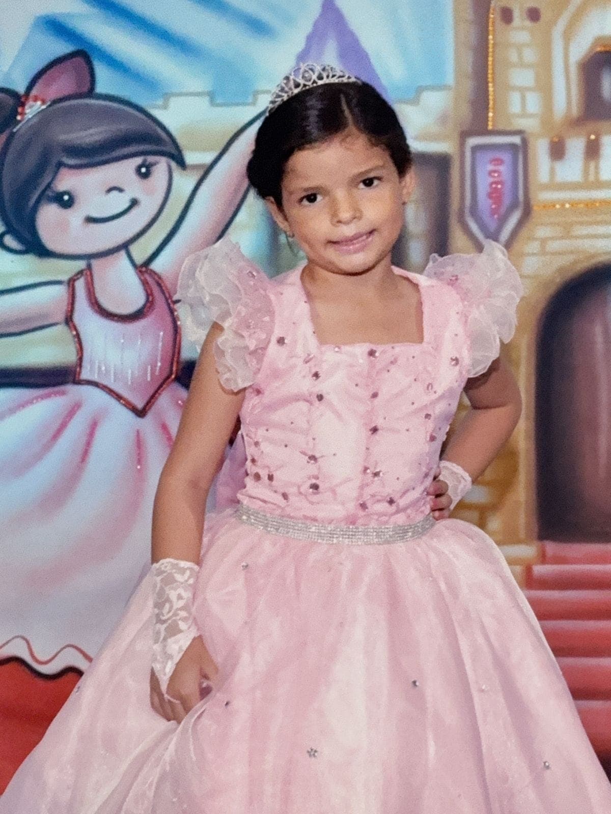 Maria Letícia na formatura do Nível 5
