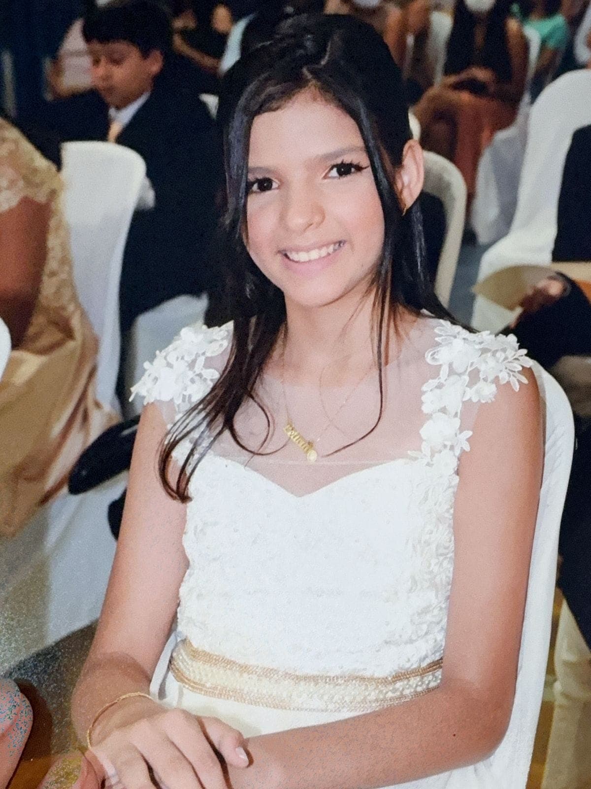 Maria Letícia na formatura do 5º ano