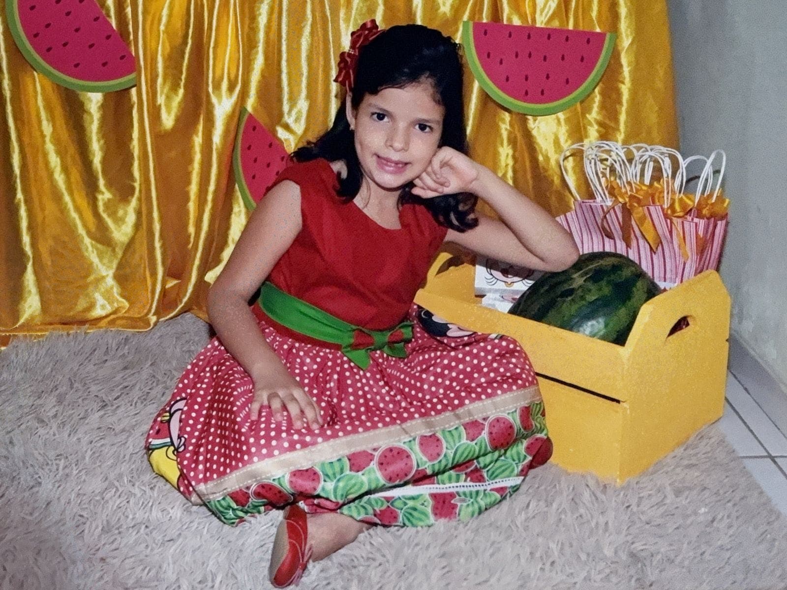 Maria Letícia aos 6 anos