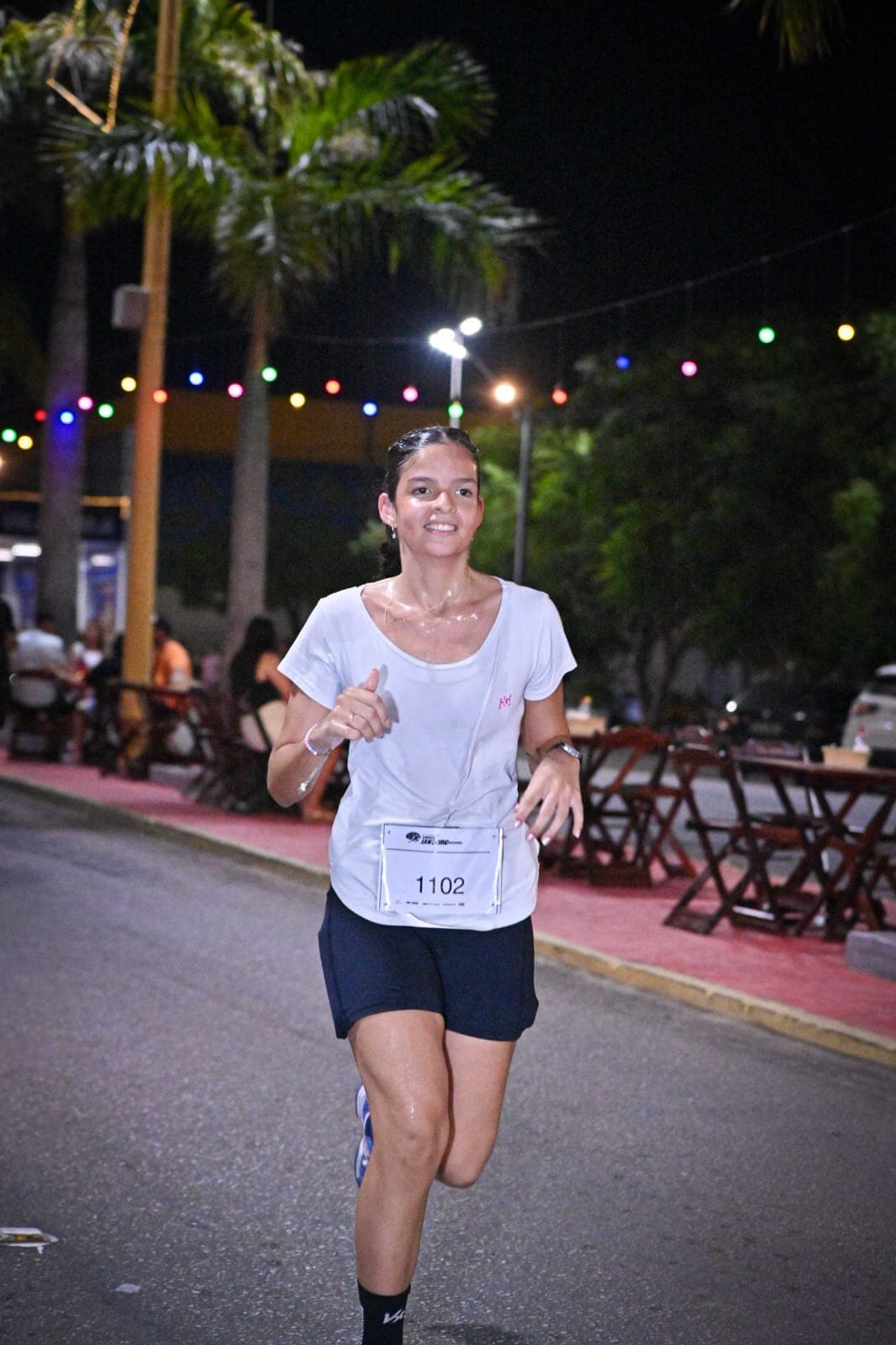 Maria Letícia em uma corrida