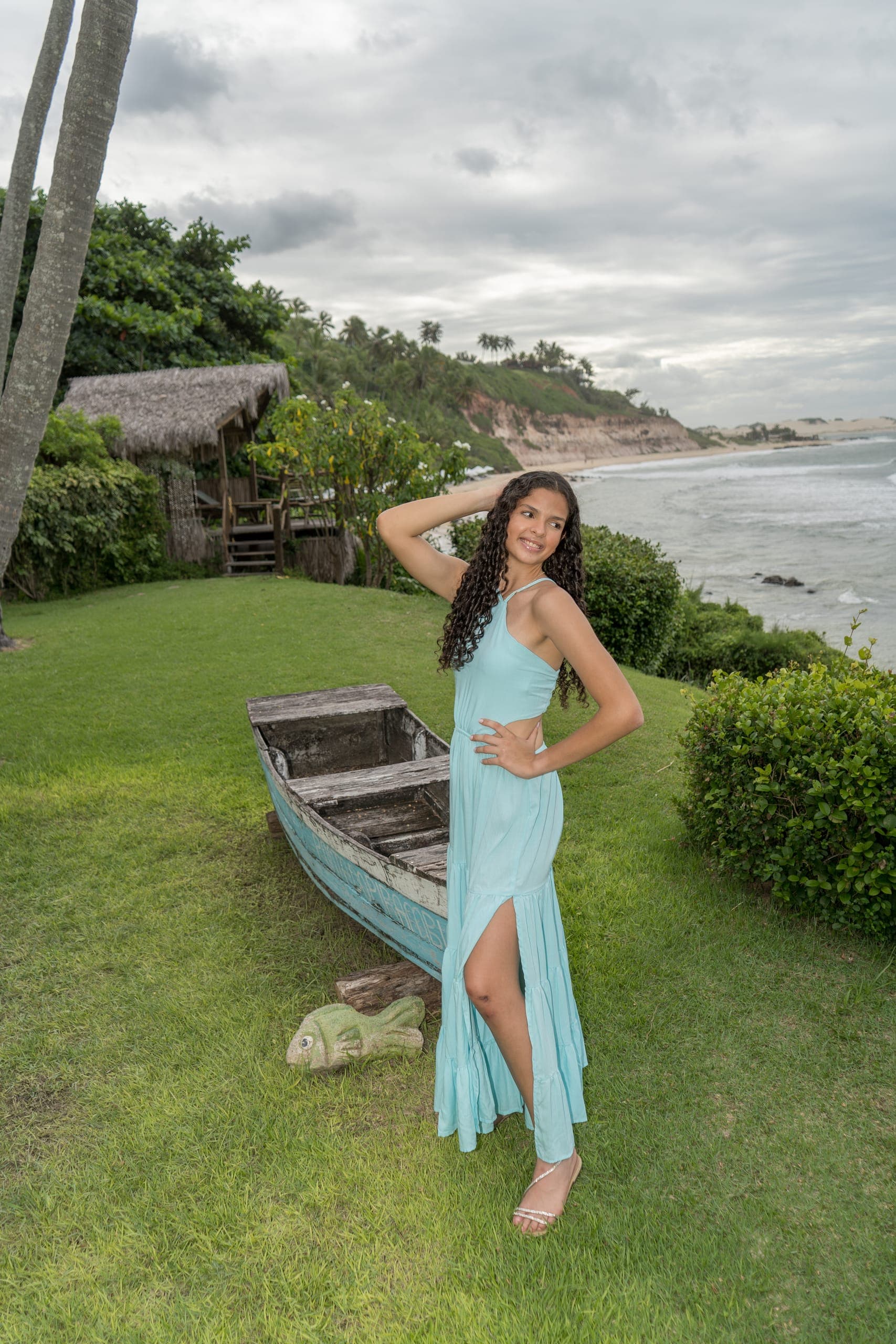 Maria Letícia ao ar livre