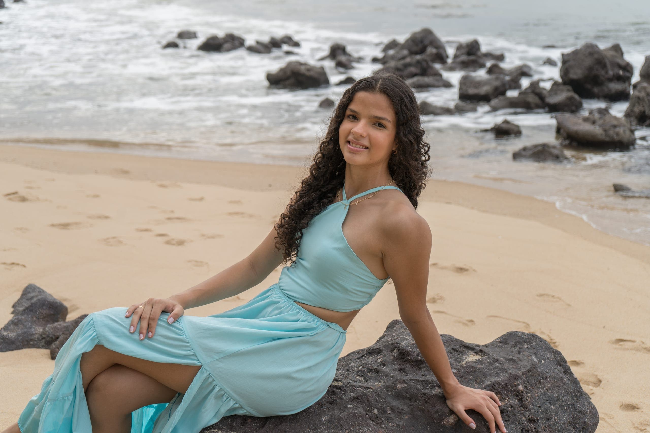 Maria Letícia no ensaio